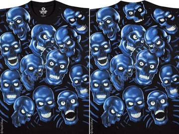 Добрые и веселые мертвецы! Футболка светится в темноте с двух сторон! Лучшая футболка из этой серии!